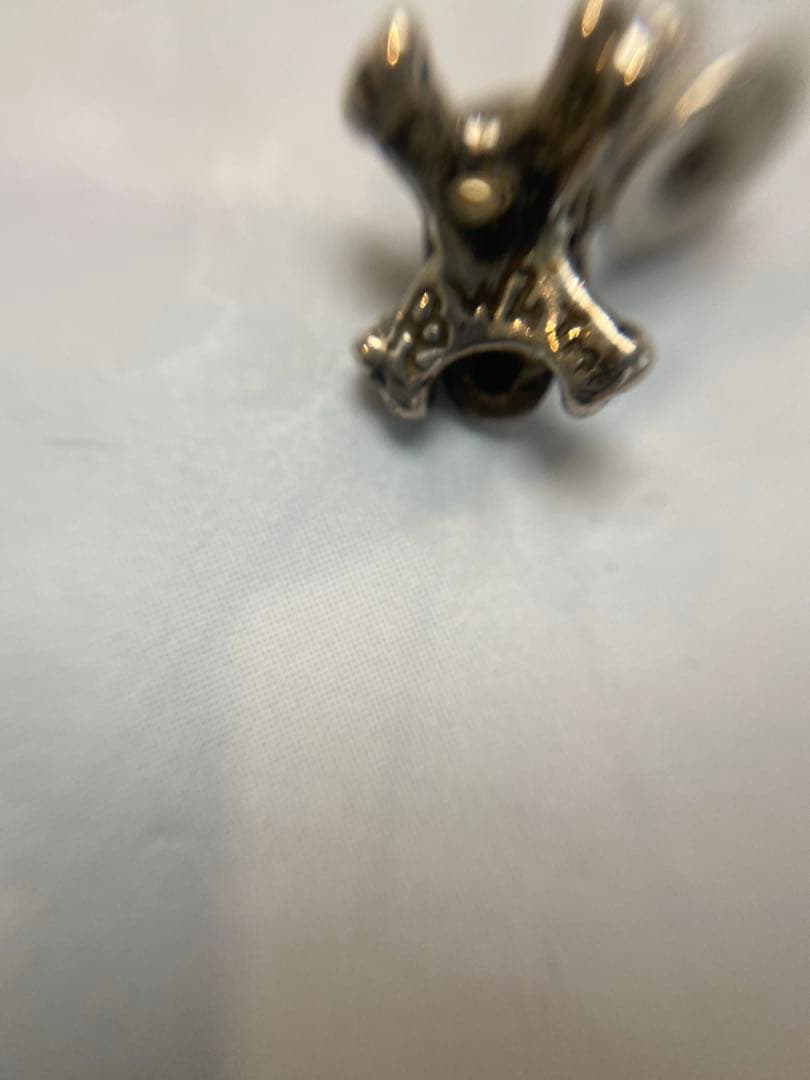 ビルウォールレザー　スカル、Cクロスピアス　2点セットで