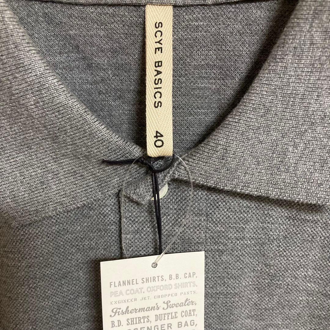0515 SCYE BASICS サイベーシックス 新品 ポロシャツ 40