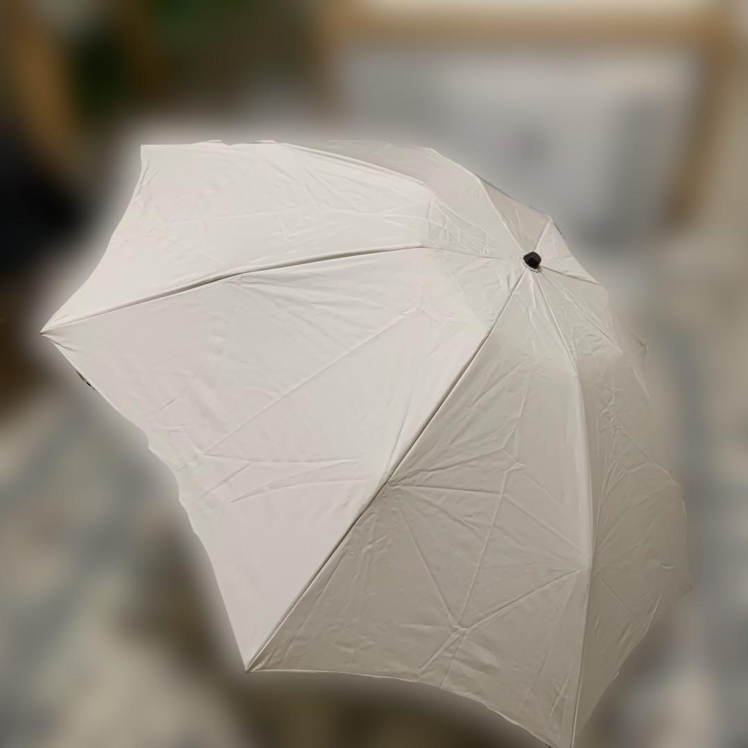 芦屋ロサブラン ライトグレージュ 3段折りたたみ日傘