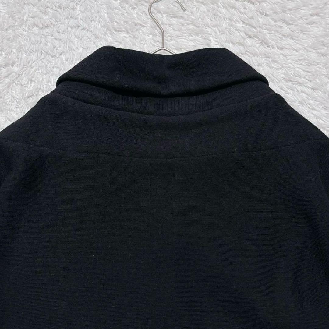 美品✨Ys ワイズ ポンチョ ジップアップパーカー ダブルジップ 黒 デザイン