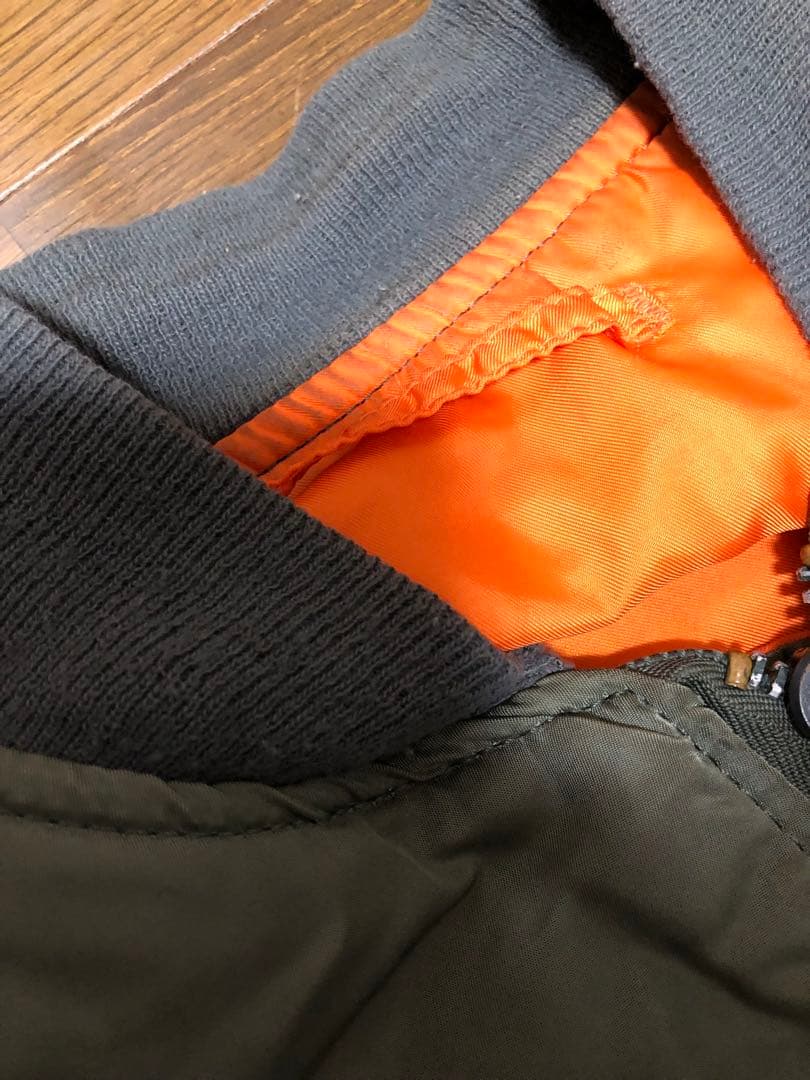 即決 80s USA製 アルファ MA-1 旧タグ L