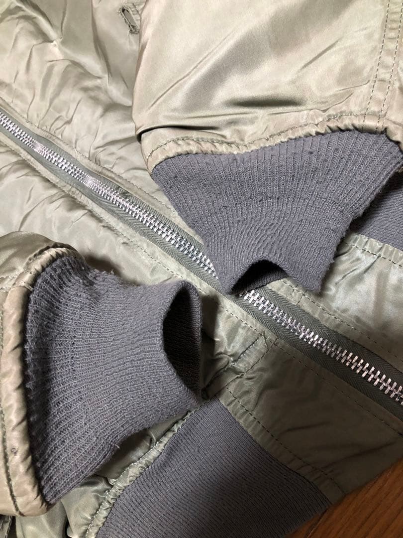 即決 80s USA製 アルファ MA-1 旧タグ L