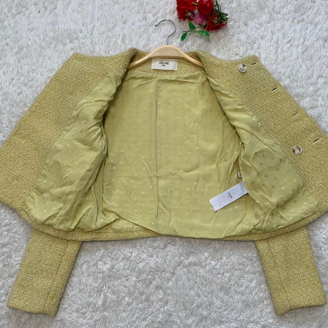 ［滝沢眞規子着用］セリーヌ　ツイード　シャスールジャケット　トリオンフ総柄