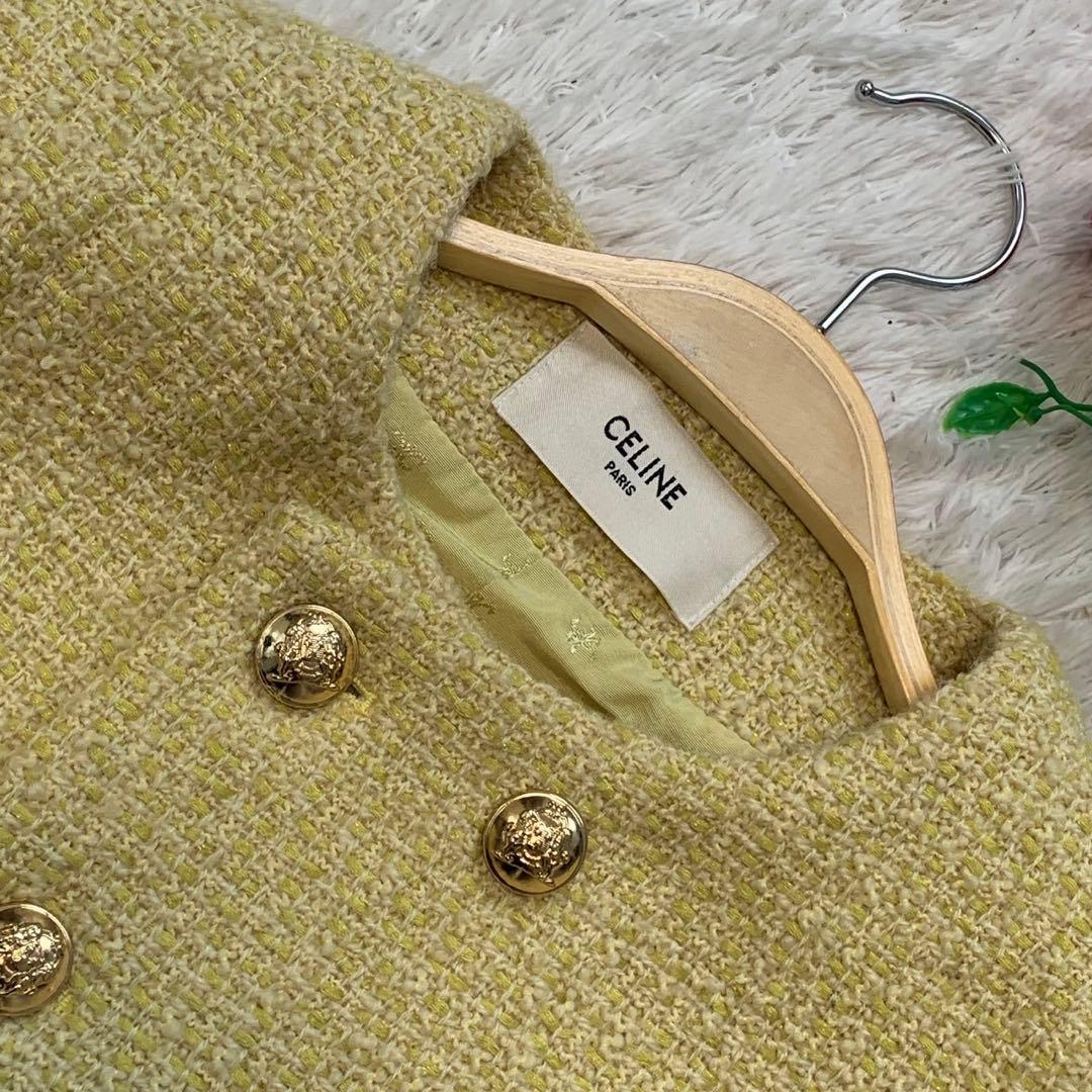 ［滝沢眞規子着用］セリーヌ　ツイード　シャスールジャケット　トリオンフ総柄