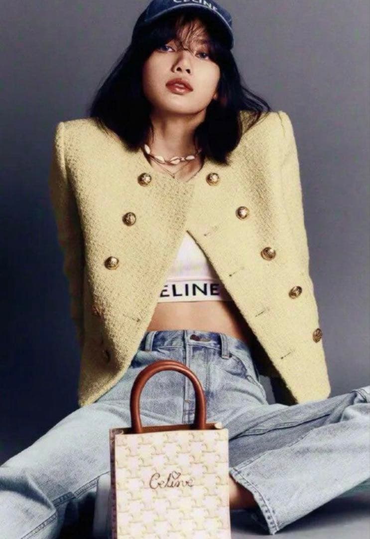 ［滝沢眞規子着用］セリーヌ　ツイード　シャスールジャケット　トリオンフ総柄