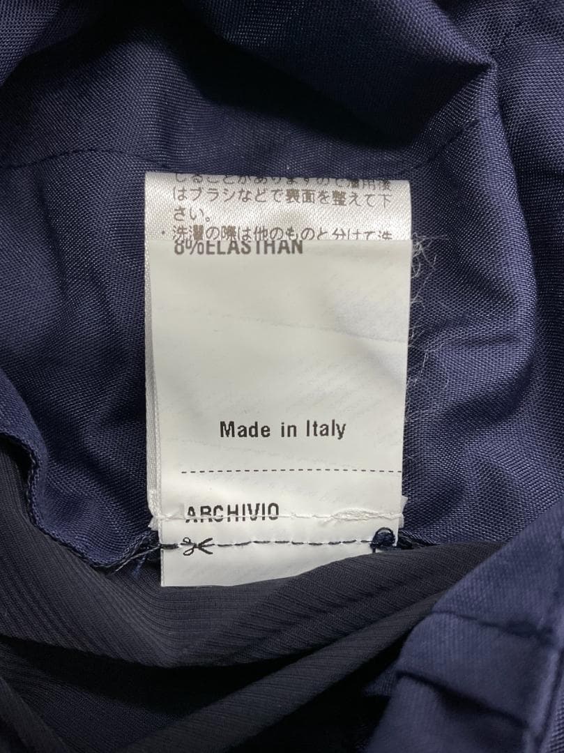 新品 44 giab's ARCHIVIO 永久クリース ストレッチスラックス