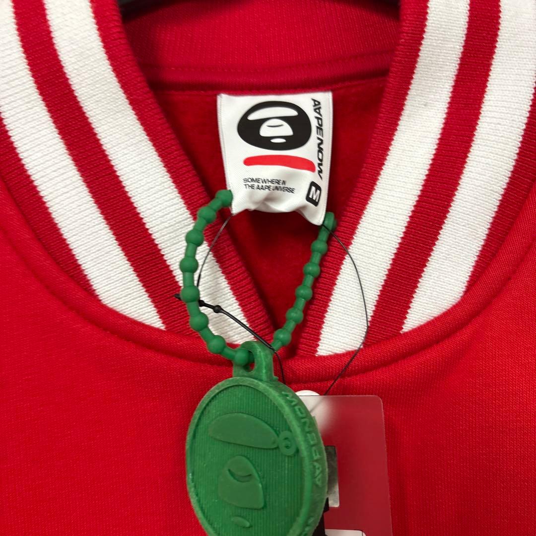 AAPE NOW BUTTON SWEATER スタジャン