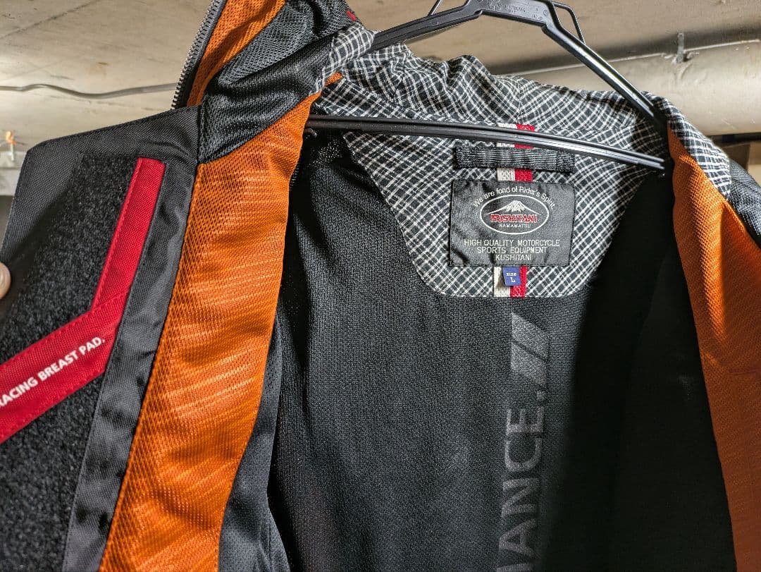 本日だけ値下げ！クシタニメッシュジャケット オレンジ/黒