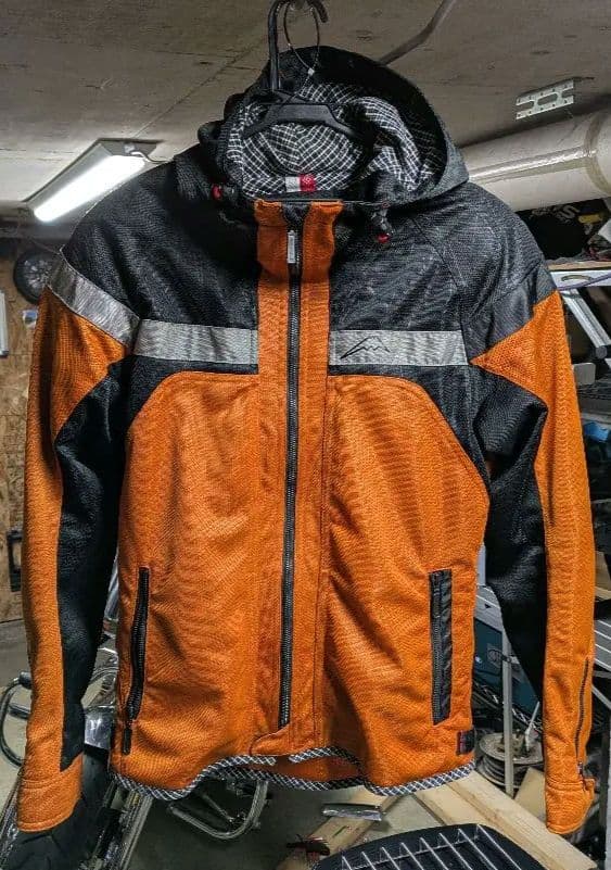 本日だけ値下げ！クシタニメッシュジャケット オレンジ/黒