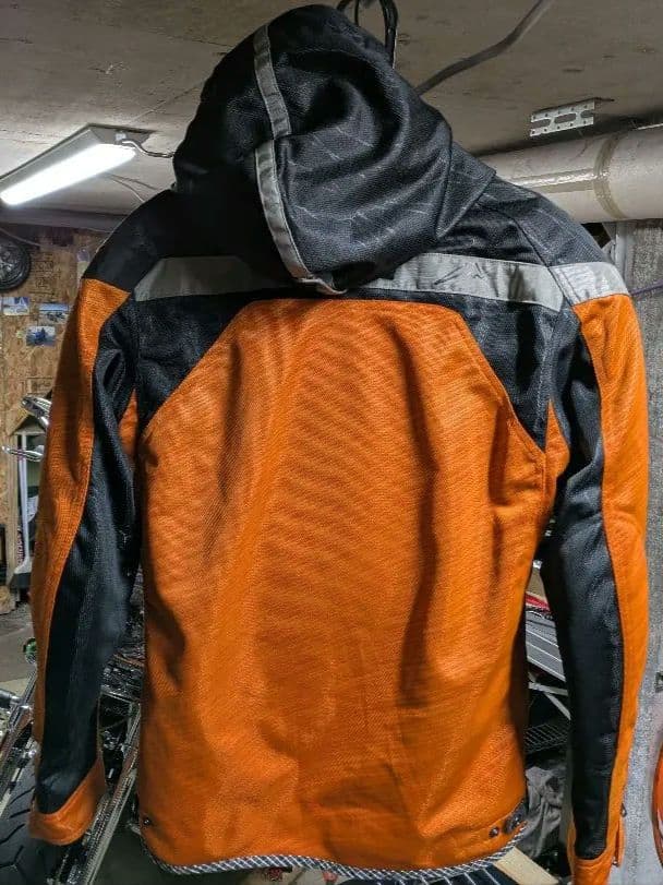 本日だけ値下げ！クシタニメッシュジャケット オレンジ/黒