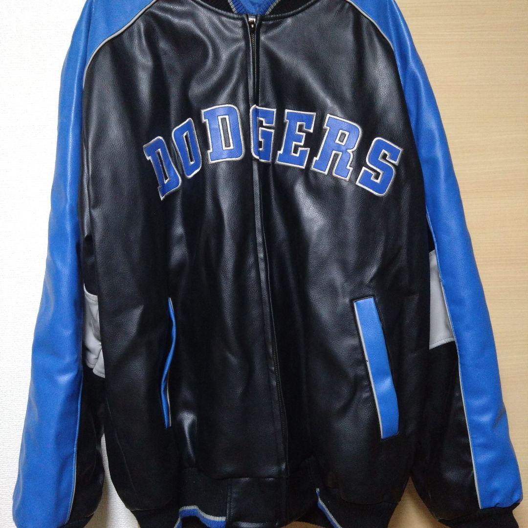 ラッキー Dodgers レザージャケット