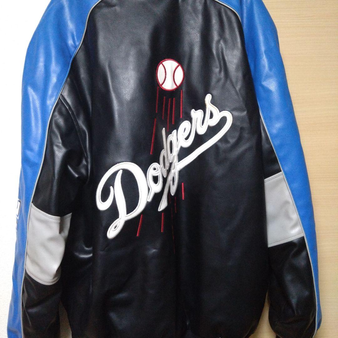 ラッキー Dodgers レザージャケット