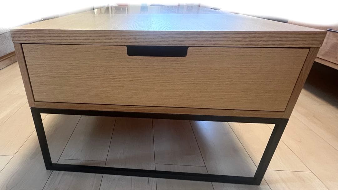 【送料込み】ニトリ　昇降　センターテーブル(Nヒバリ 120 LBR)