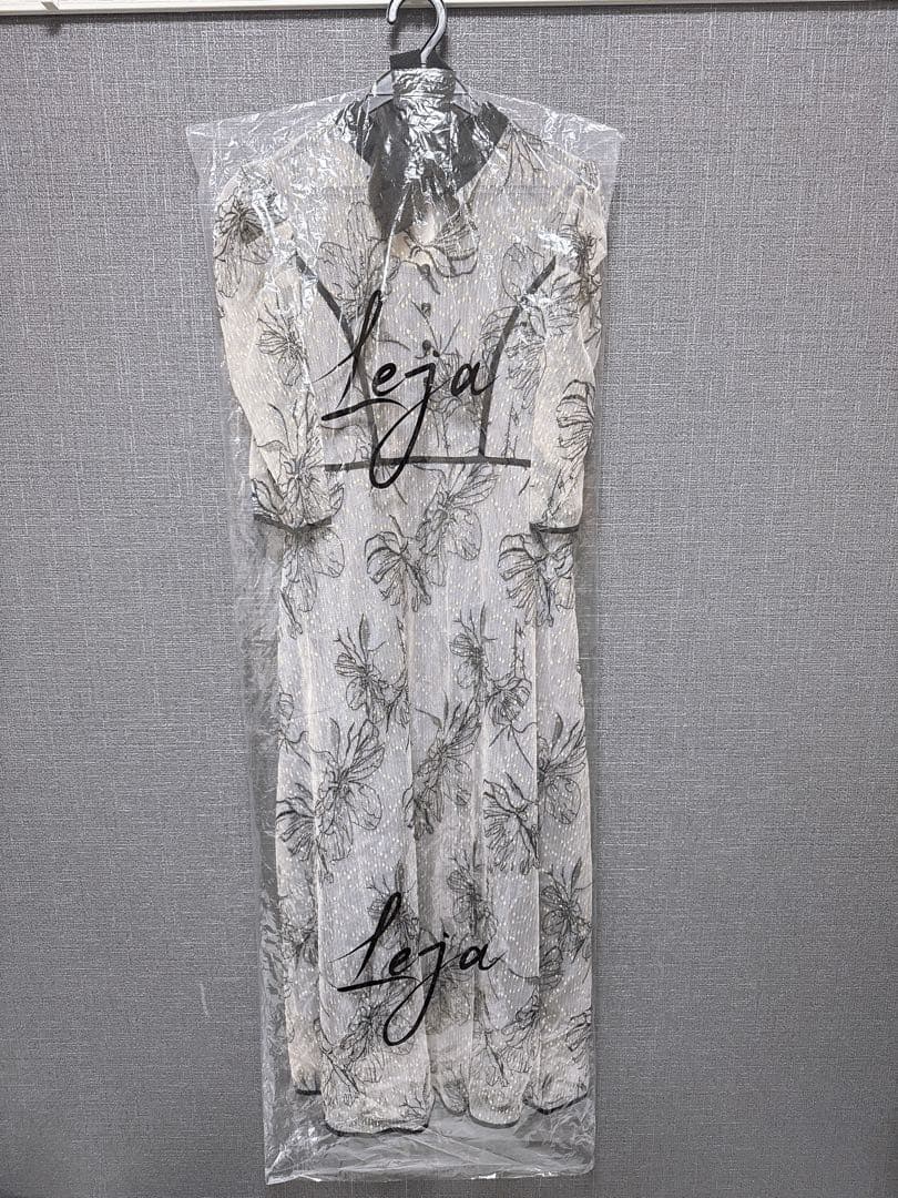 LEJA 花柄ラメレースワンピースドレス Mサイズ 新品未使用・タグ付き