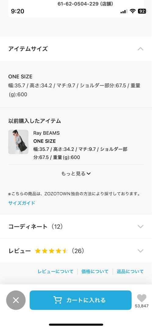 チップさん専用　BEAURE × Ray BEAMS / 別注 2WAY バッグ