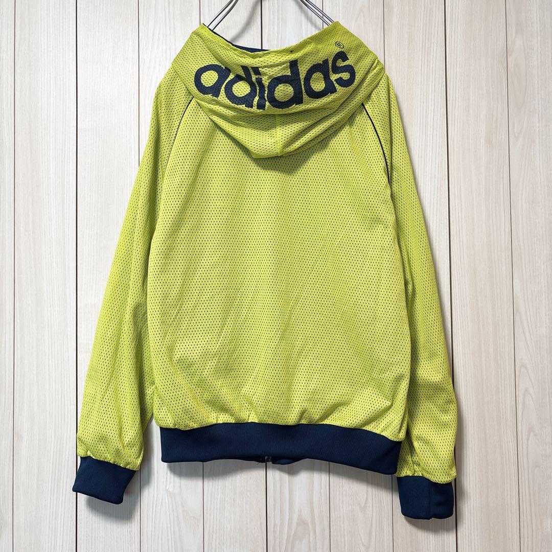 アディダス adidas トラックジャケット リバーシブル メッシュ フードロゴ