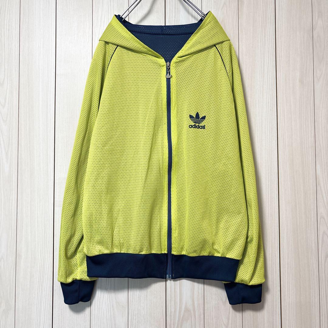 アディダス adidas トラックジャケット リバーシブル メッシュ フードロゴ