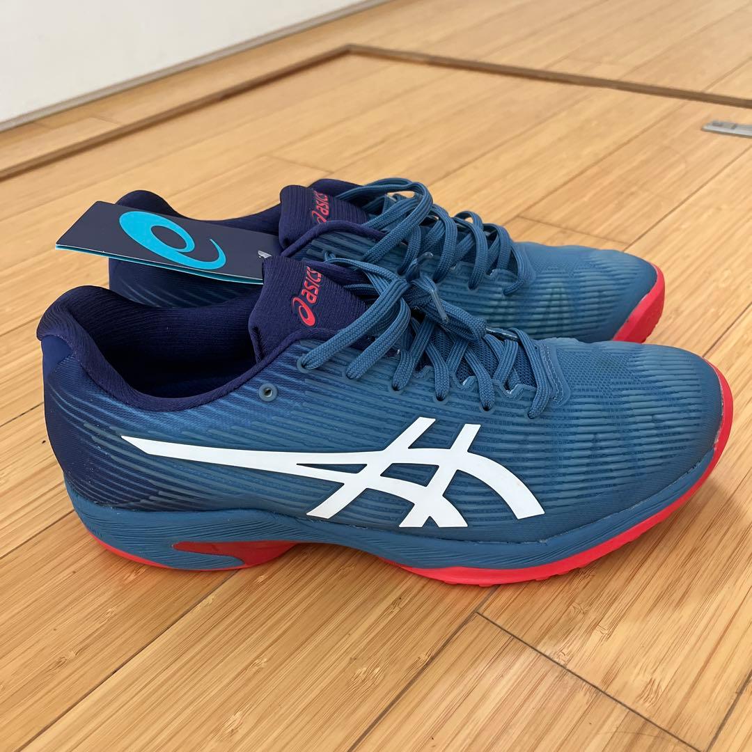 シューズ(男性用) asics Solution Speed FF OC AZURE/WHITE