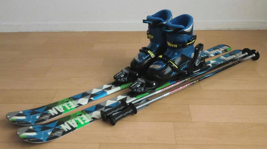 ■■11月限定■送料無料■ELAN＋Hart子供用スキー4点セット120/22■