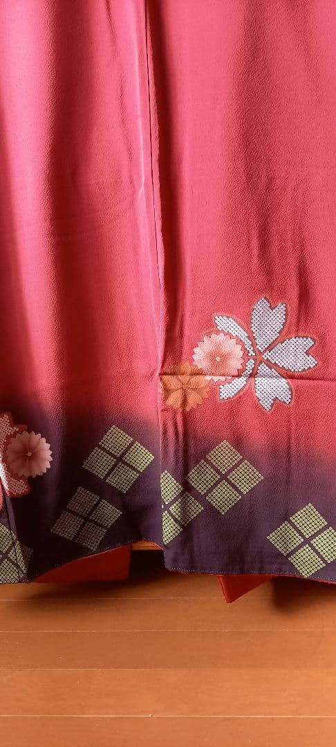 振袖セット 赤色 168cm着用