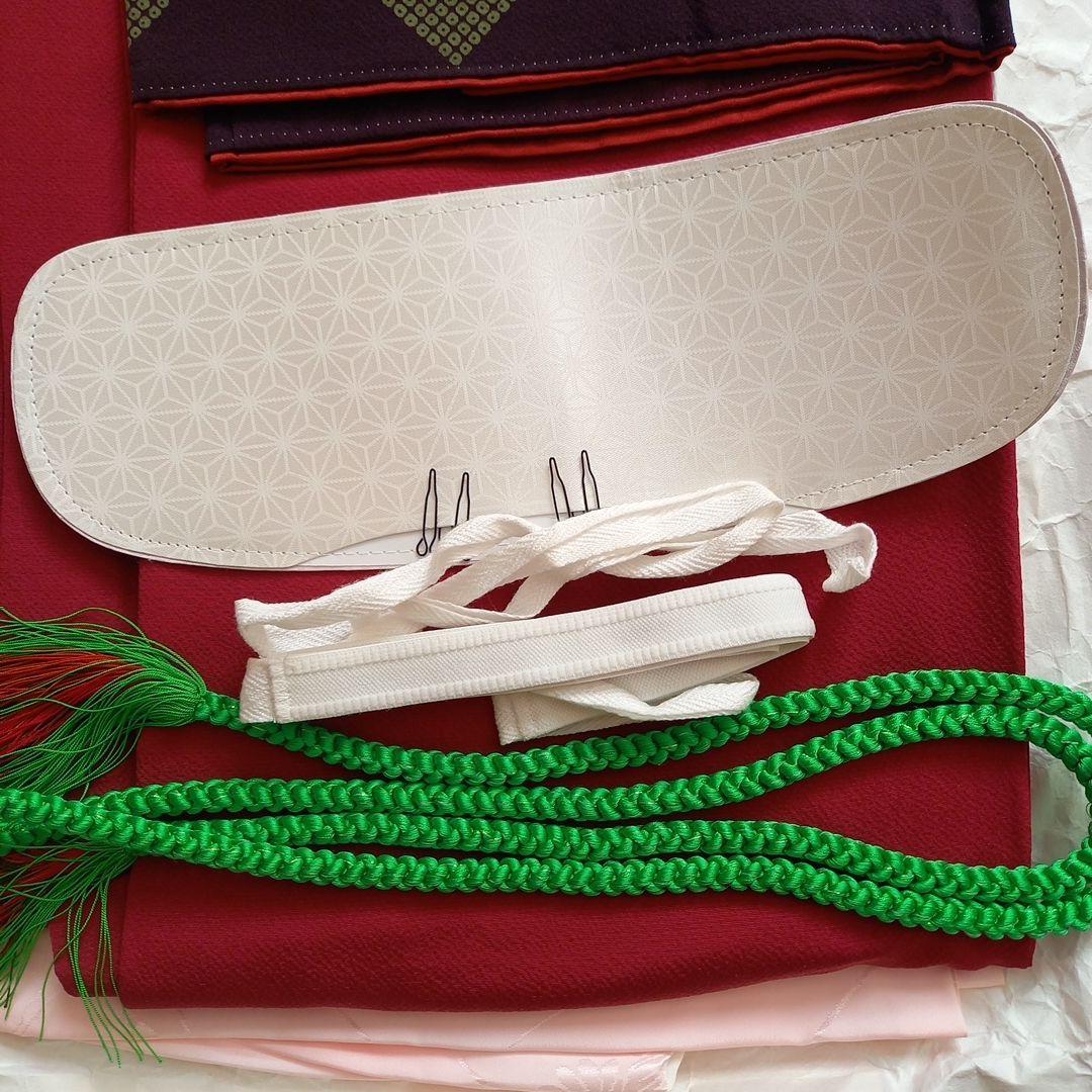 振袖セット 赤色 168cm着用