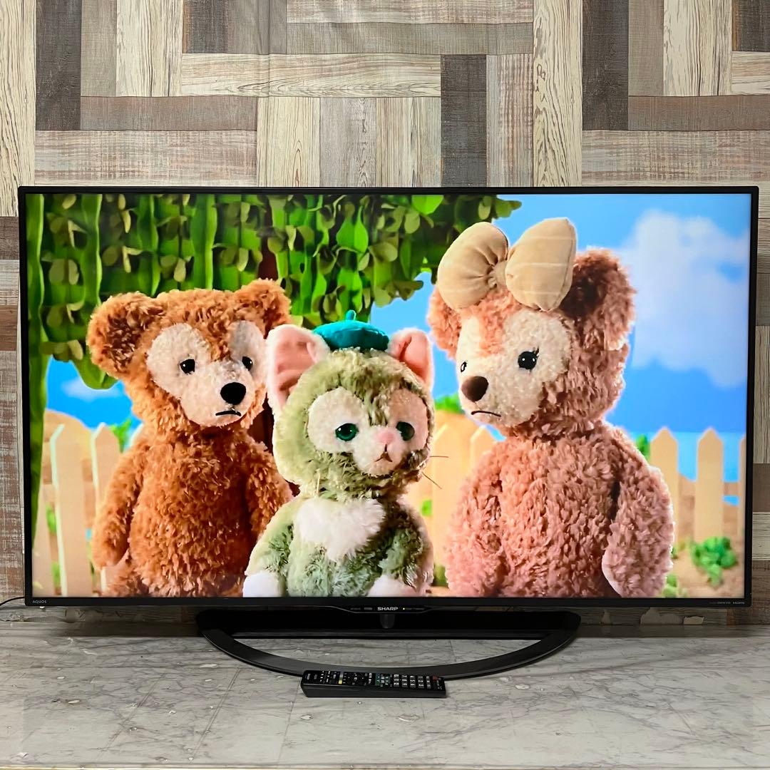 即日受渡❣️全国送料込シャープ50型4Kテレビ YouTube.NETFLIX視聴