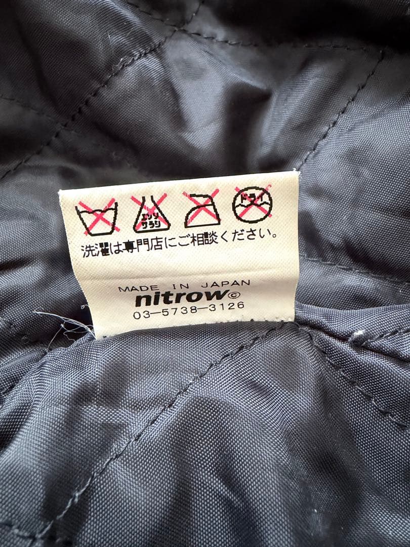NITROW 2ndスタジャン ブラック XLサイズ