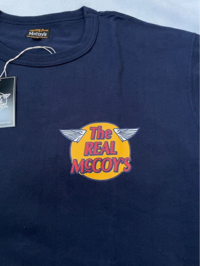 あさたろうリアルマッコイズ 長袖Tシャツ　ネイビー　XLサイズ