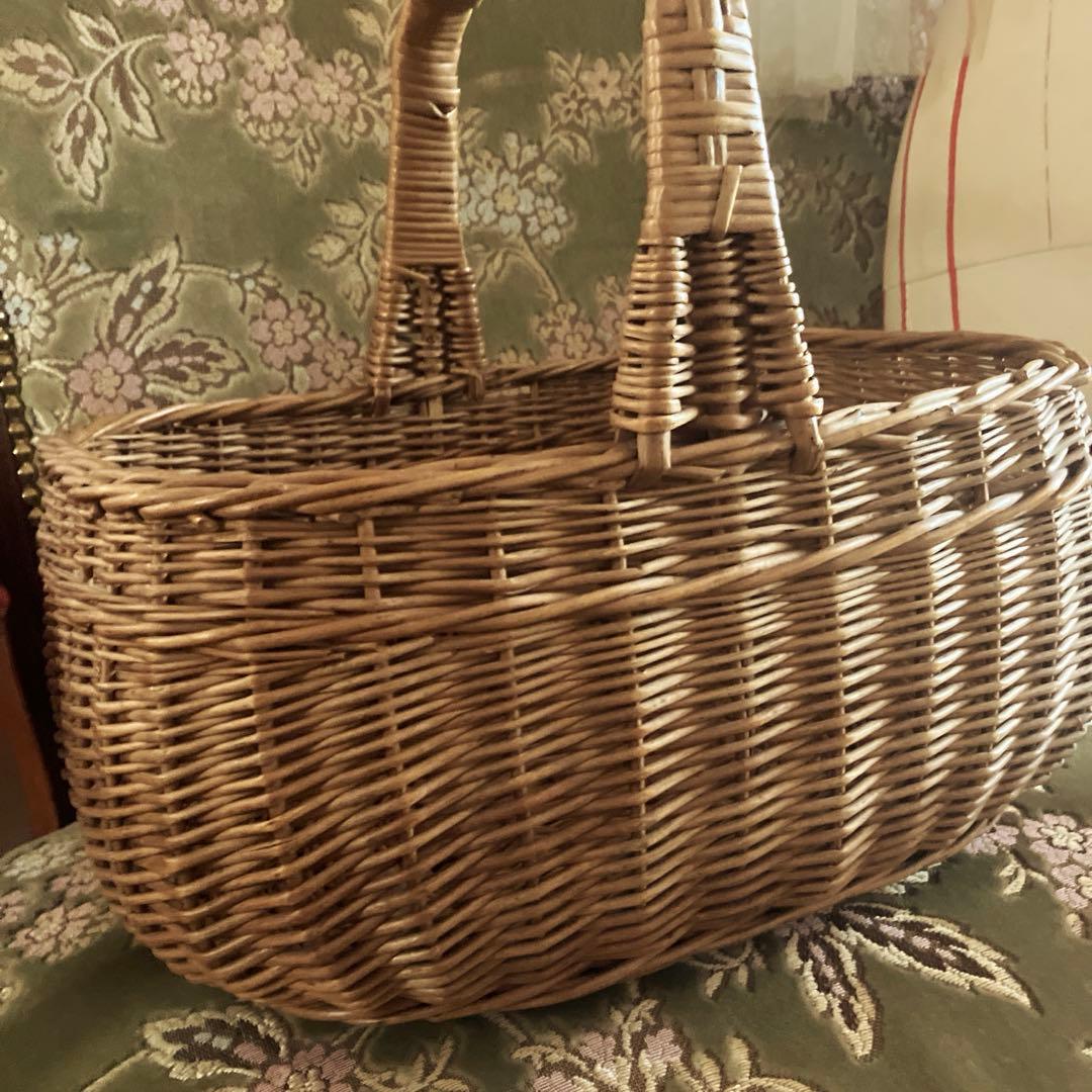 お取り置きフランスアンティークパニエ　フランスアンティークバスケット　カゴ