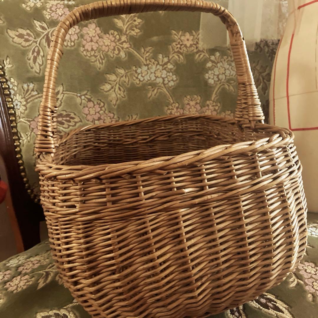 お取り置きフランスアンティークパニエ　フランスアンティークバスケット　カゴ