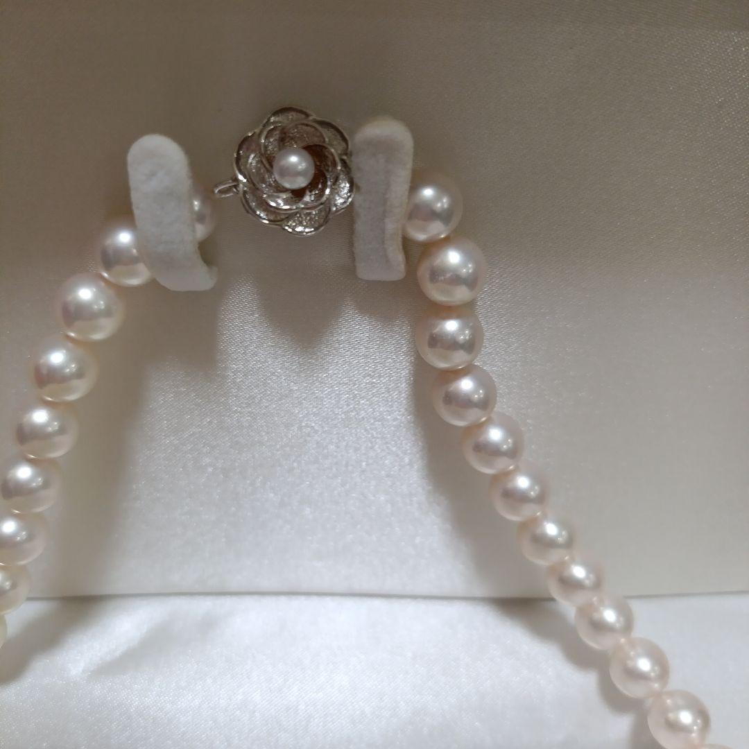 8.5から9.0 真珠科学研究所ネックレス　鑑定書付き アコヤ真珠