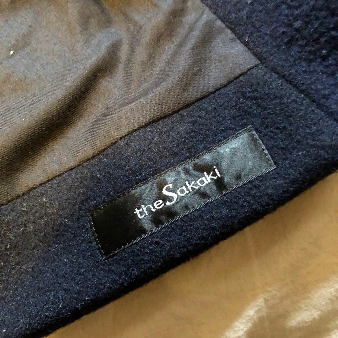 the Sakaki スタジャン Mサイズ　ネイビー　カシミア混紡　美品