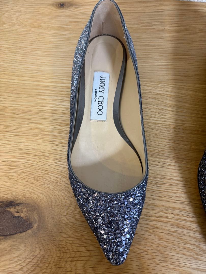 【極美品】JIMMY CHOO フラットシューズ 35½（22.5cm）