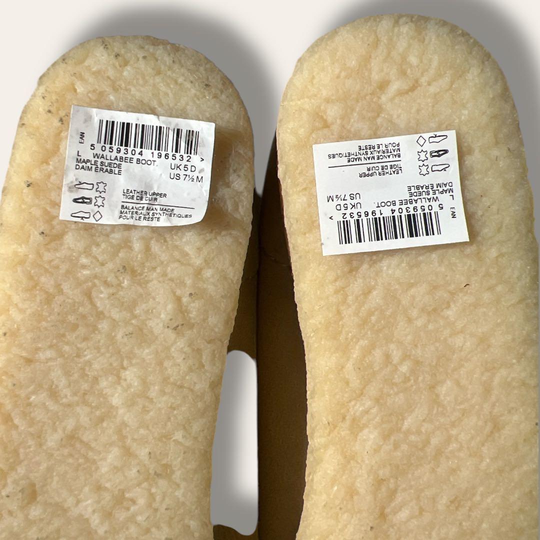 【未使用】Clarks クラークス　ワラビー　メープルスウェード　 24