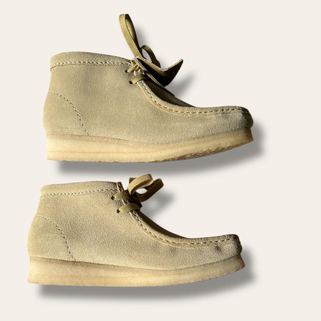 【未使用】Clarks クラークス　ワラビー　メープルスウェード　 24