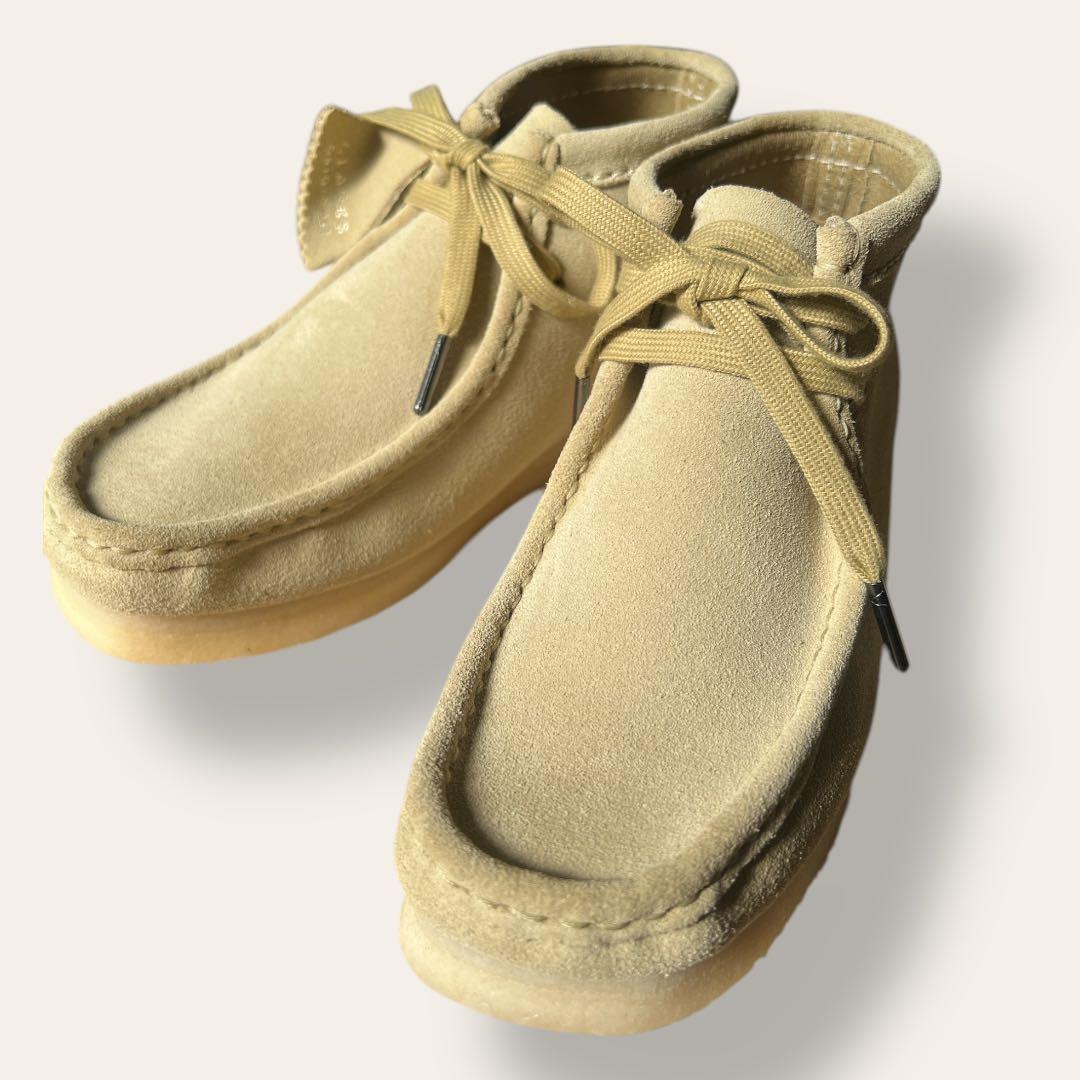 【未使用】Clarks クラークス　ワラビー　メープルスウェード　 24