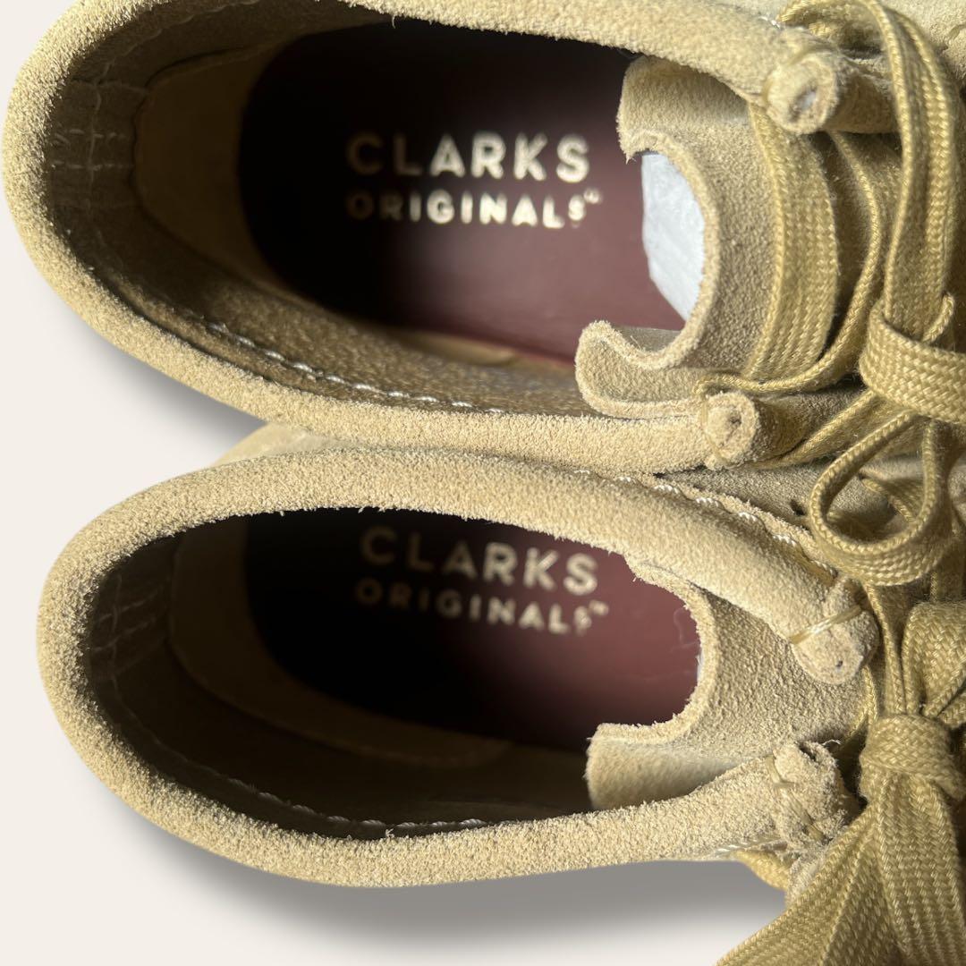 【未使用】Clarks クラークス　ワラビー　メープルスウェード　 24