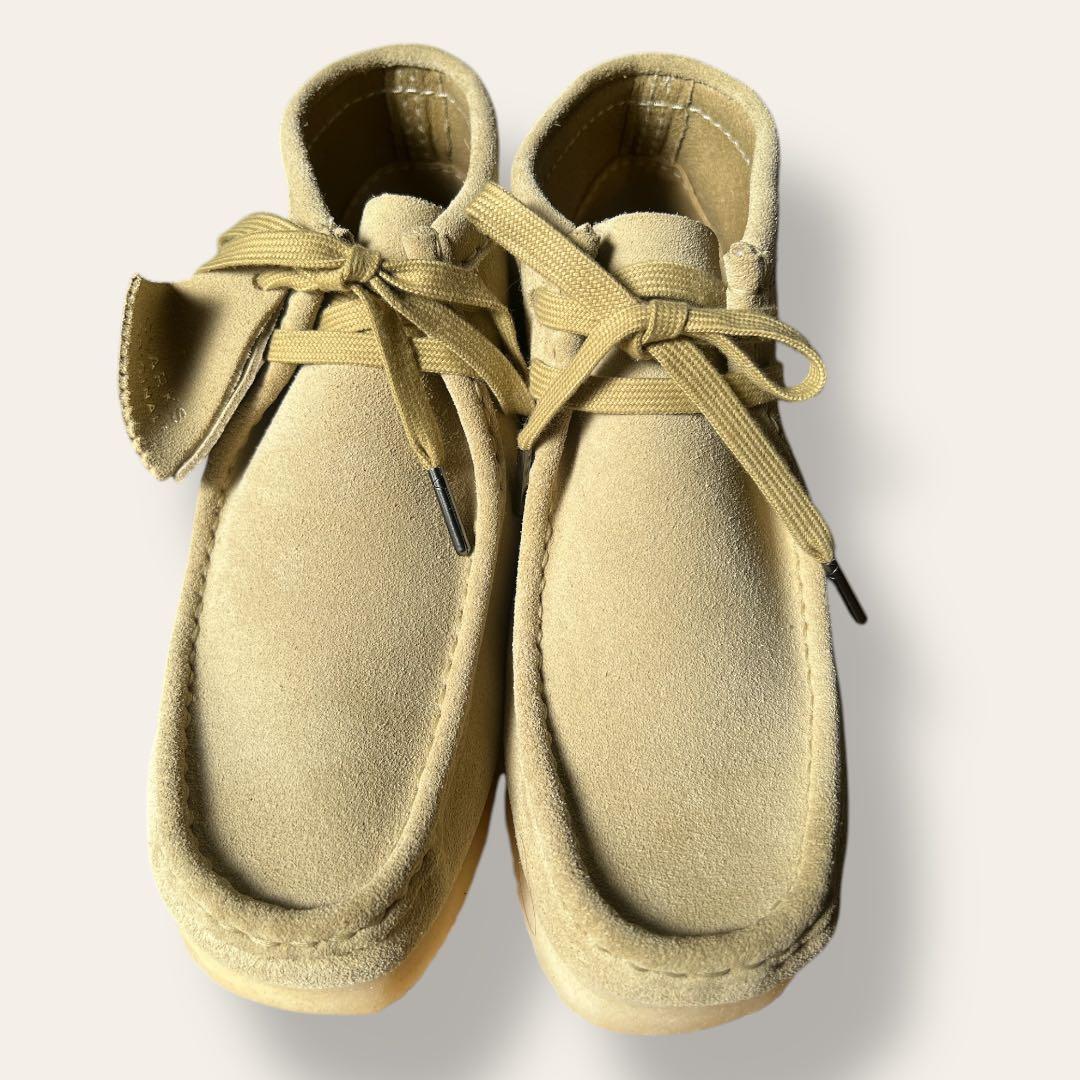 【未使用】Clarks クラークス　ワラビー　メープルスウェード　 24