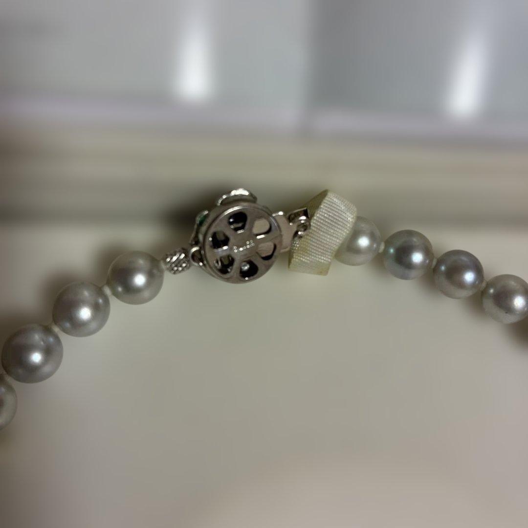 真珠ネックレスとイヤリングセット