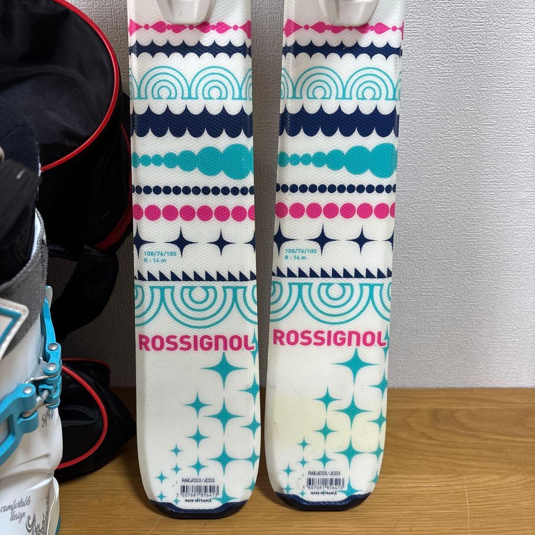女の子　ジュニア　子供　スキーセット　ロシニョール　140cm24-24.5cm