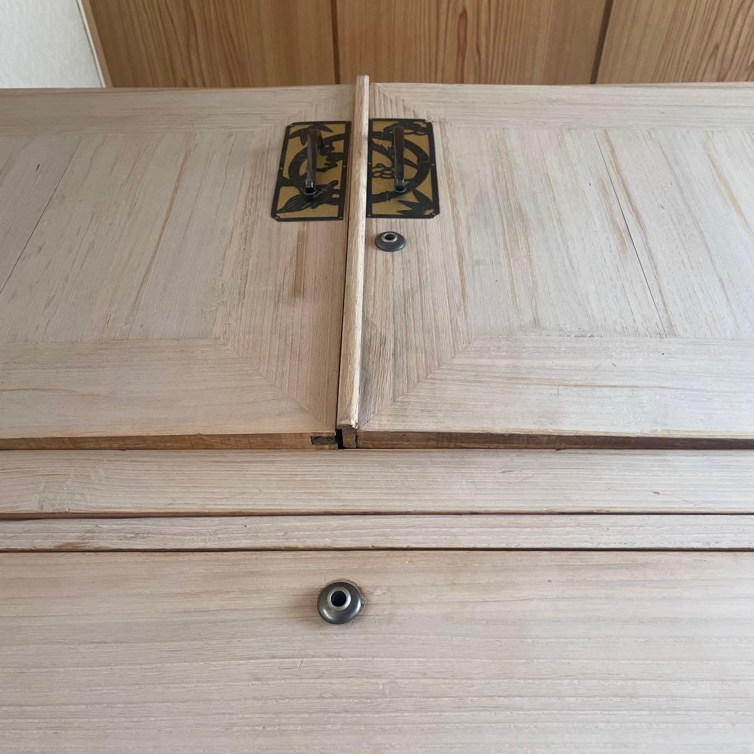 【送料込】【引取で値引】ナチュラル 桐箪笥 5段チェスト 約160cm