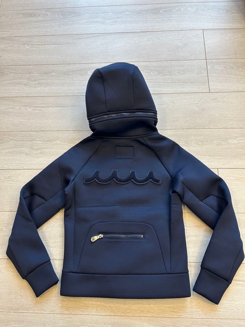 めちゃかわいい♡スウェットセットアップフード付き　刺繍　ネイビー　S