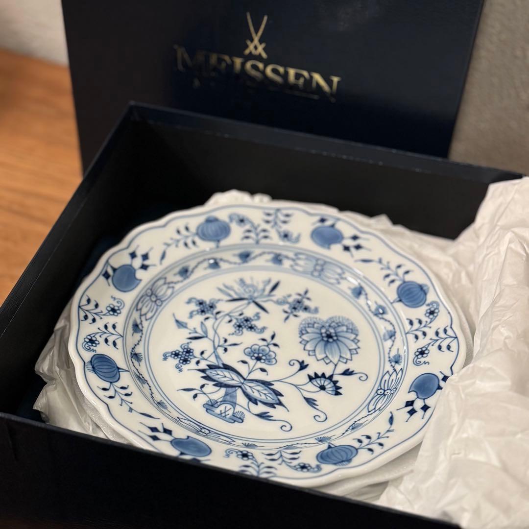 K*n様 Meissen マイセン ブルーオニオン プレート 18cm 3枚セッ