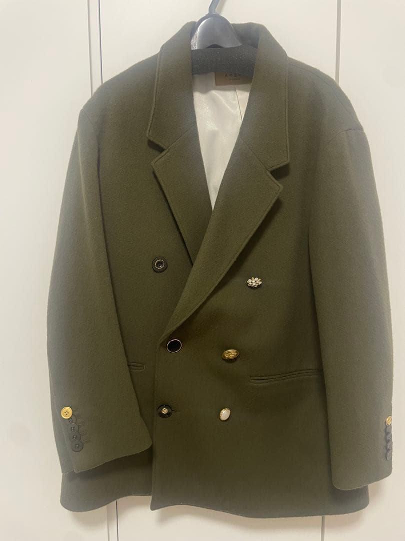 Ameri UND EMBELLISH PAPA JACKET　カーキSサイズ