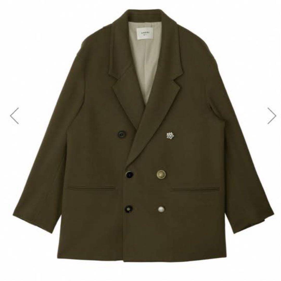 Ameri UND EMBELLISH PAPA JACKET　カーキSサイズ