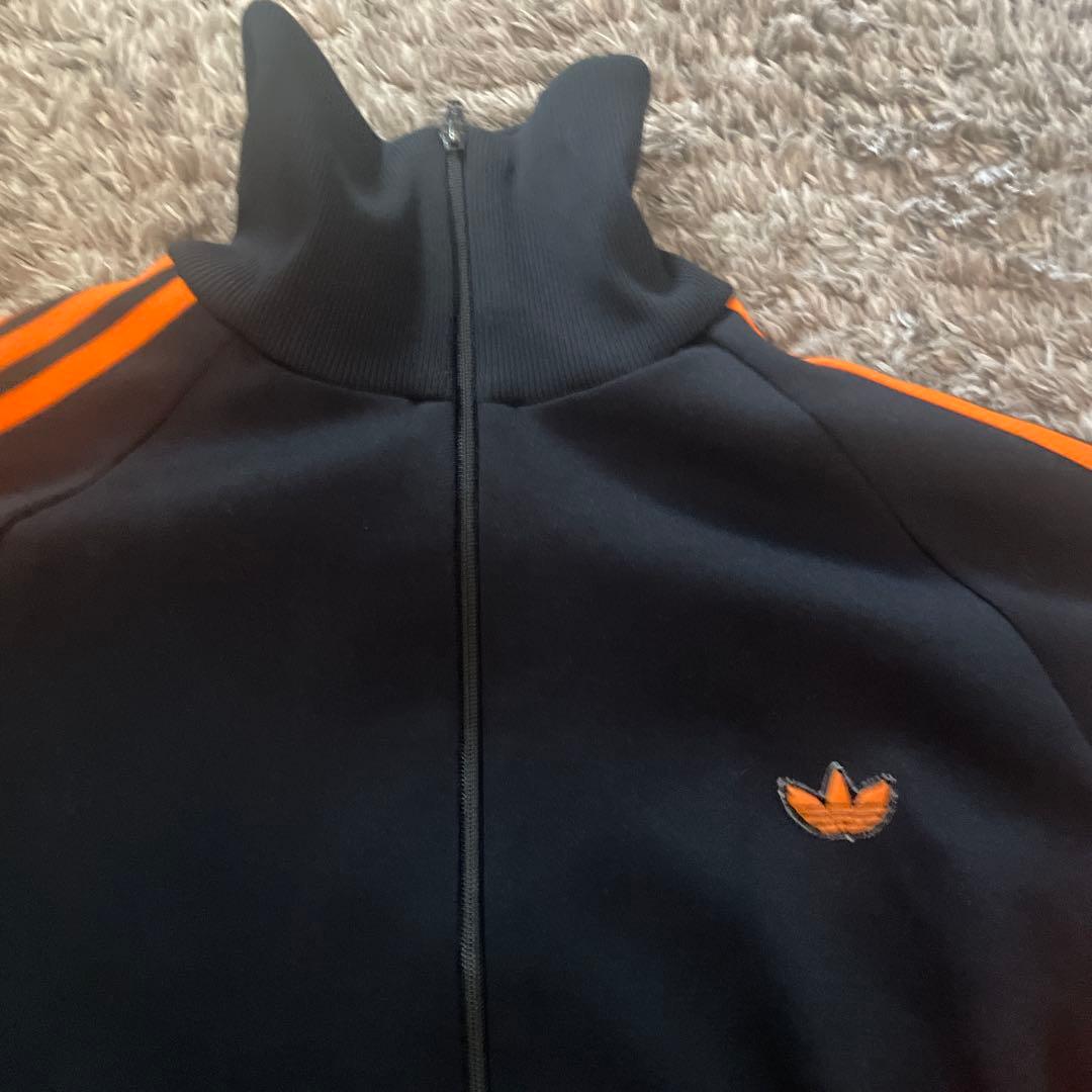 あ*こ様 adidasトラックジャケット 70s デサント前期　黒　L