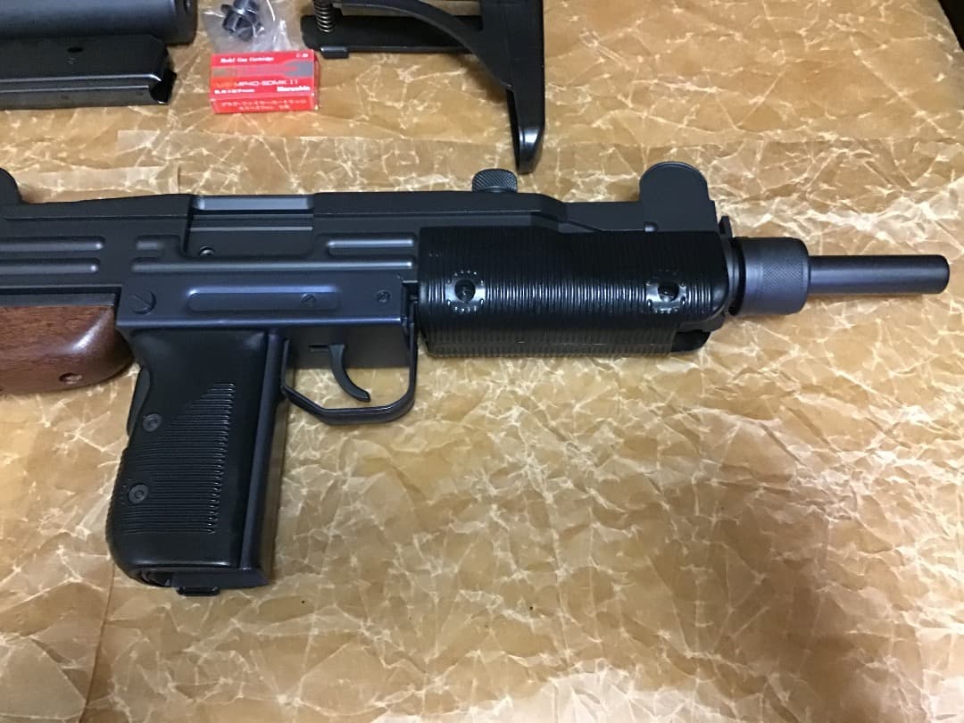 s*5様 SMG合法 マルシン工業 未発火美品 UZI 金属モデルガン ウッドス