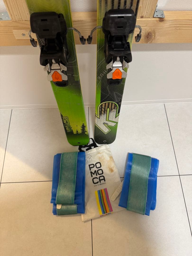 バックカントリースキー板、ビンディング、シール、スキーアイゼンセット