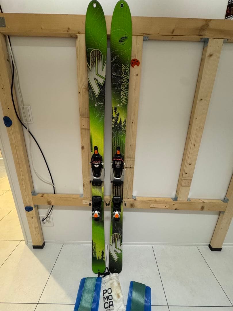 バックカントリースキー板、ビンディング、シール、スキーアイゼンセット