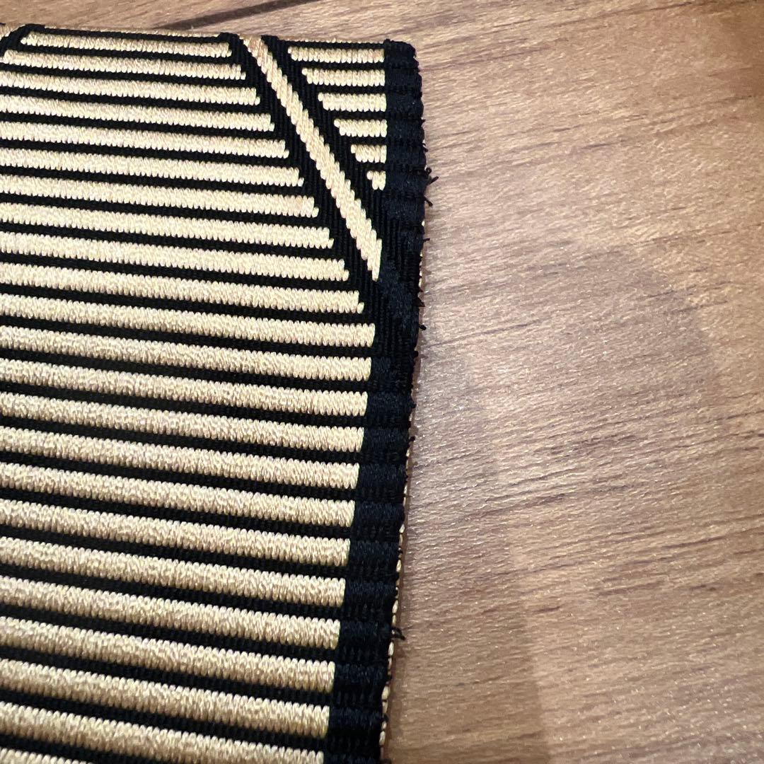 全通　袋帯　博多　筑前　黒×ゴールド　中古美品